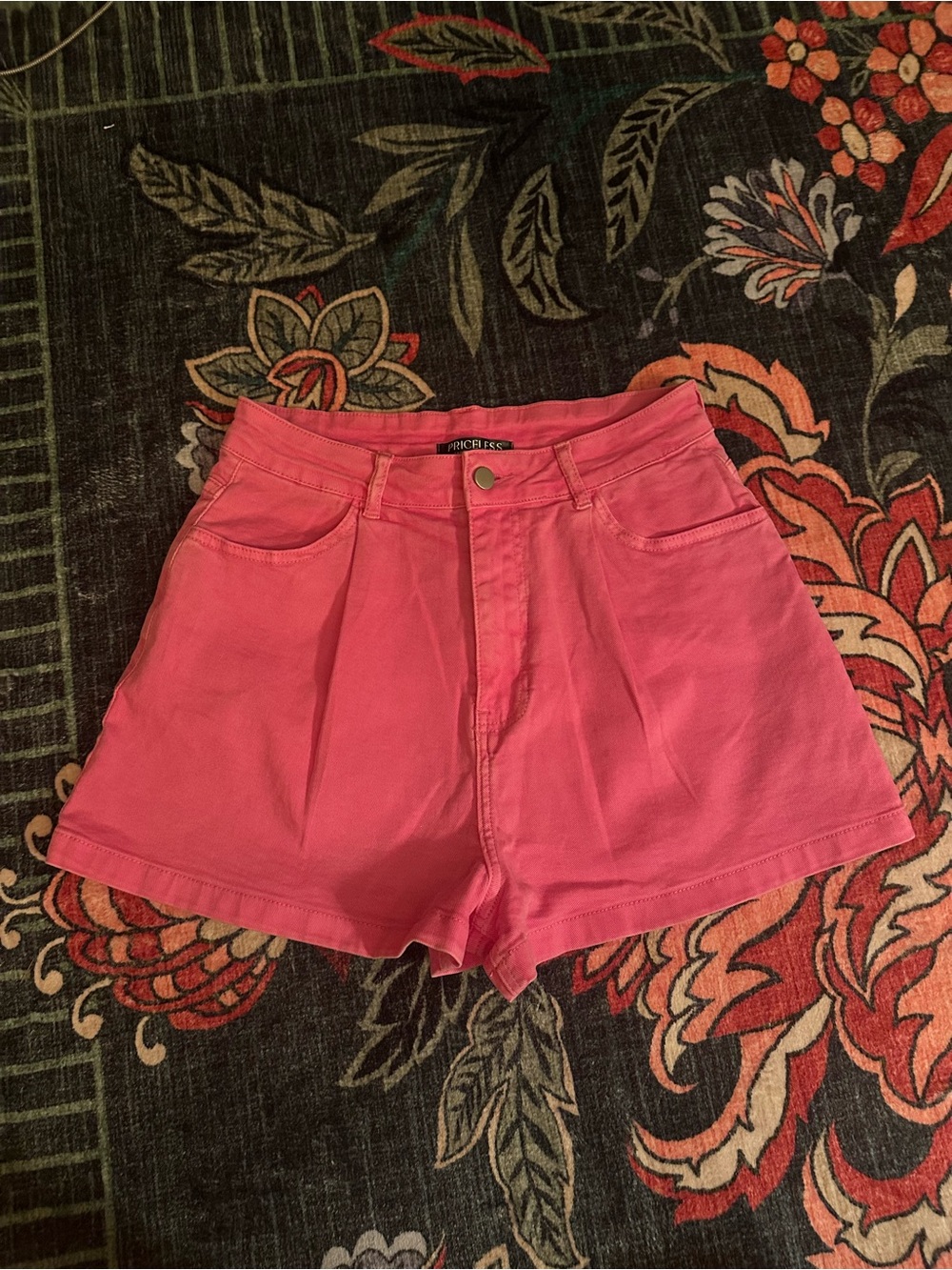 3/$15 🌟 Priceless Hot Pink High Rise Pleated Shorts Estimated M